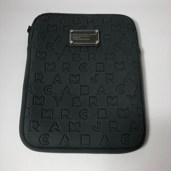 Marc by Marc Jacobs Dreamy Print Pattern Gray Neoprene iPad Tablet Case Sleeve - Picture 3 of 10